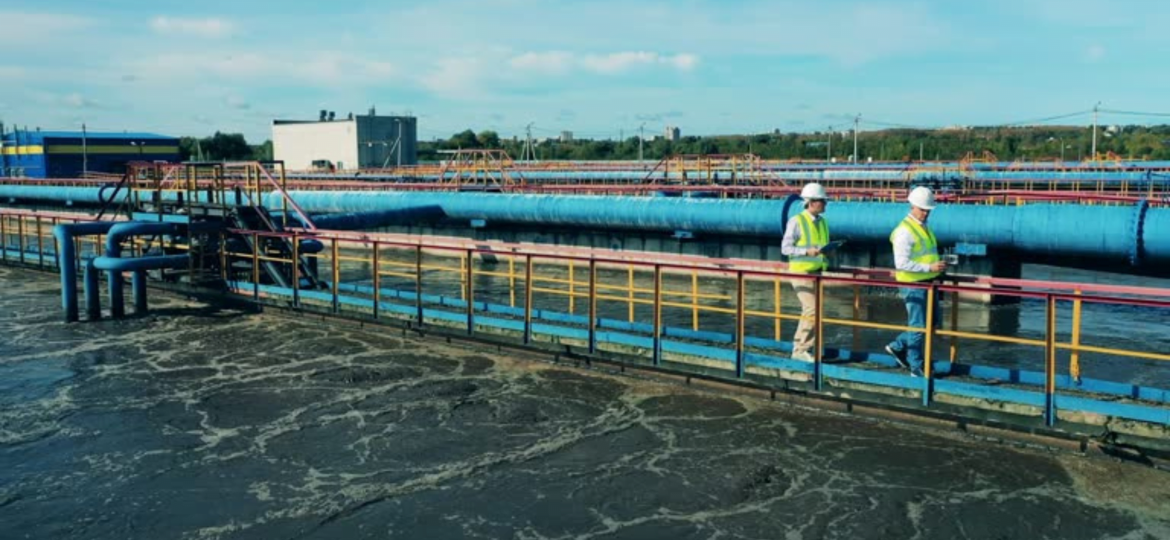 Wastewater Treatment Process Image