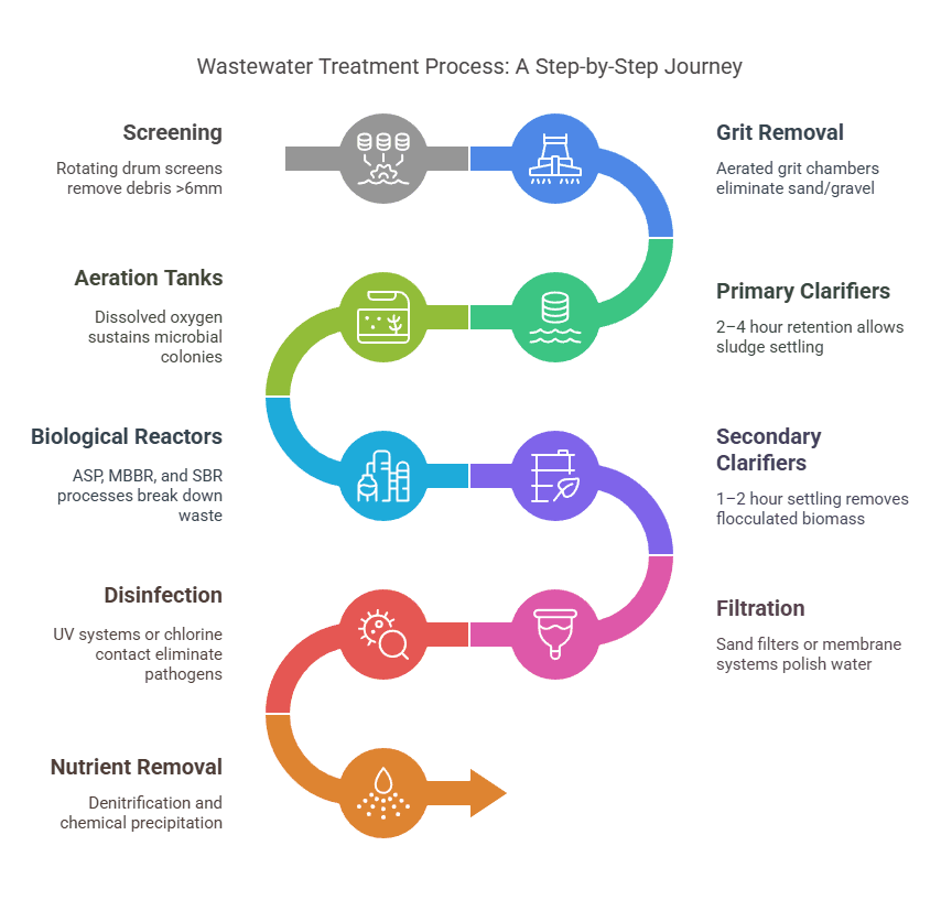 Stages of Sewage Treatment
