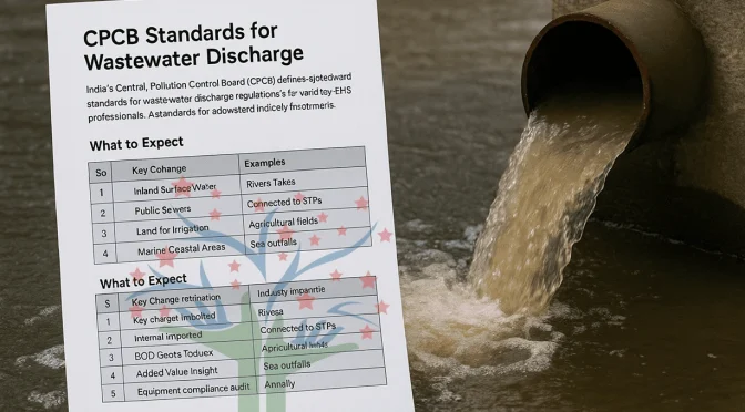 CPCB Standards for Wastewater Discharge