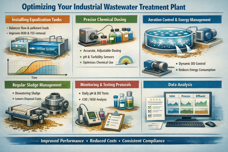 Industrial wastewater treatment optimization