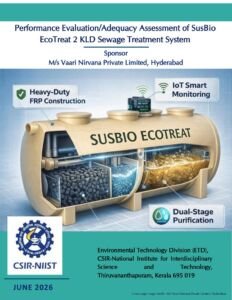 First page of Performance Evaluation/Adequacy Assessment of SUSBIO ECOTREAT Sewage Treatment plant